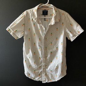 Boys button down collared shirt